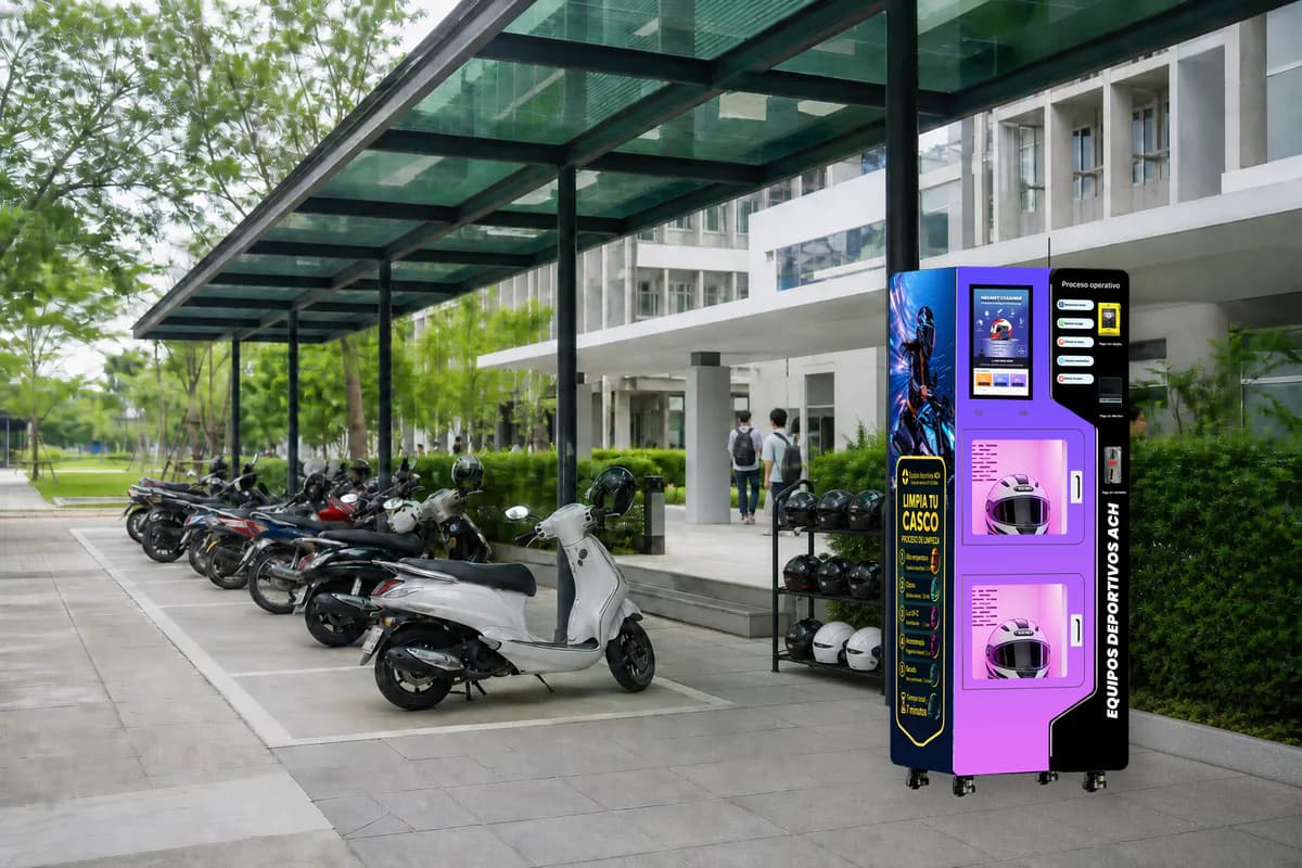 Universities helmet cleaning machine application