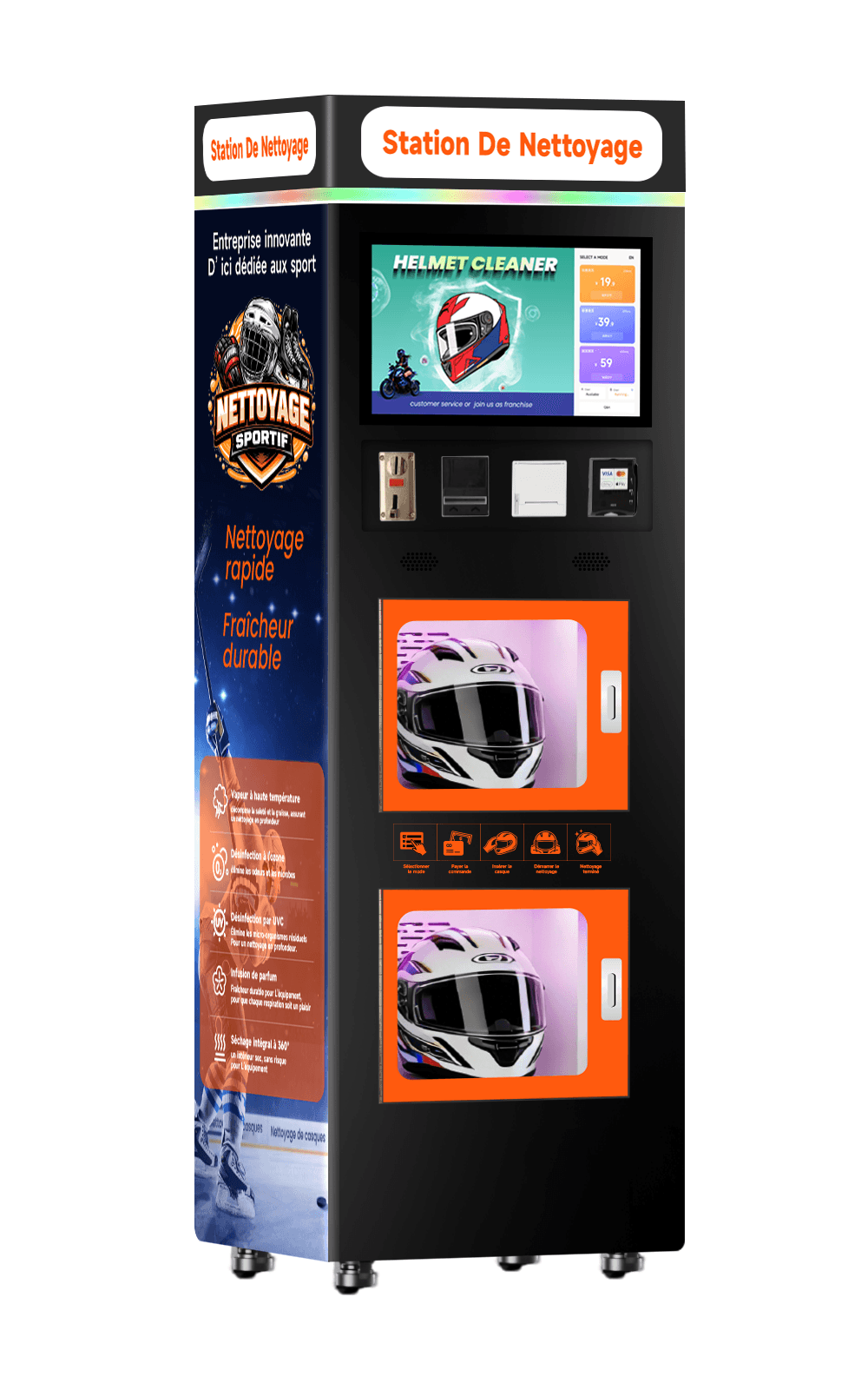 OL4-2A automatic helmet cleaning machine